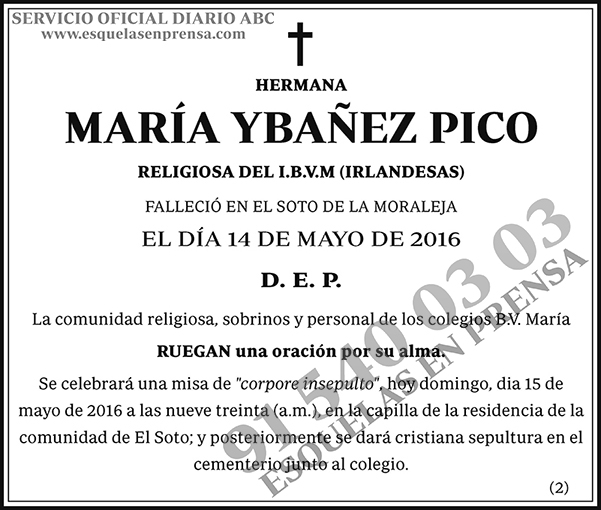 María Ybañez Pico